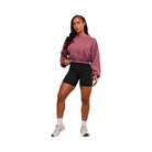 Gymshark Power Washed Sweat Top - Reset Pink/Acid Wash Small Ball