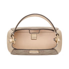 Kate Spade Flower Pvc Mini Top Handle Crossbody Dark Beige Multi