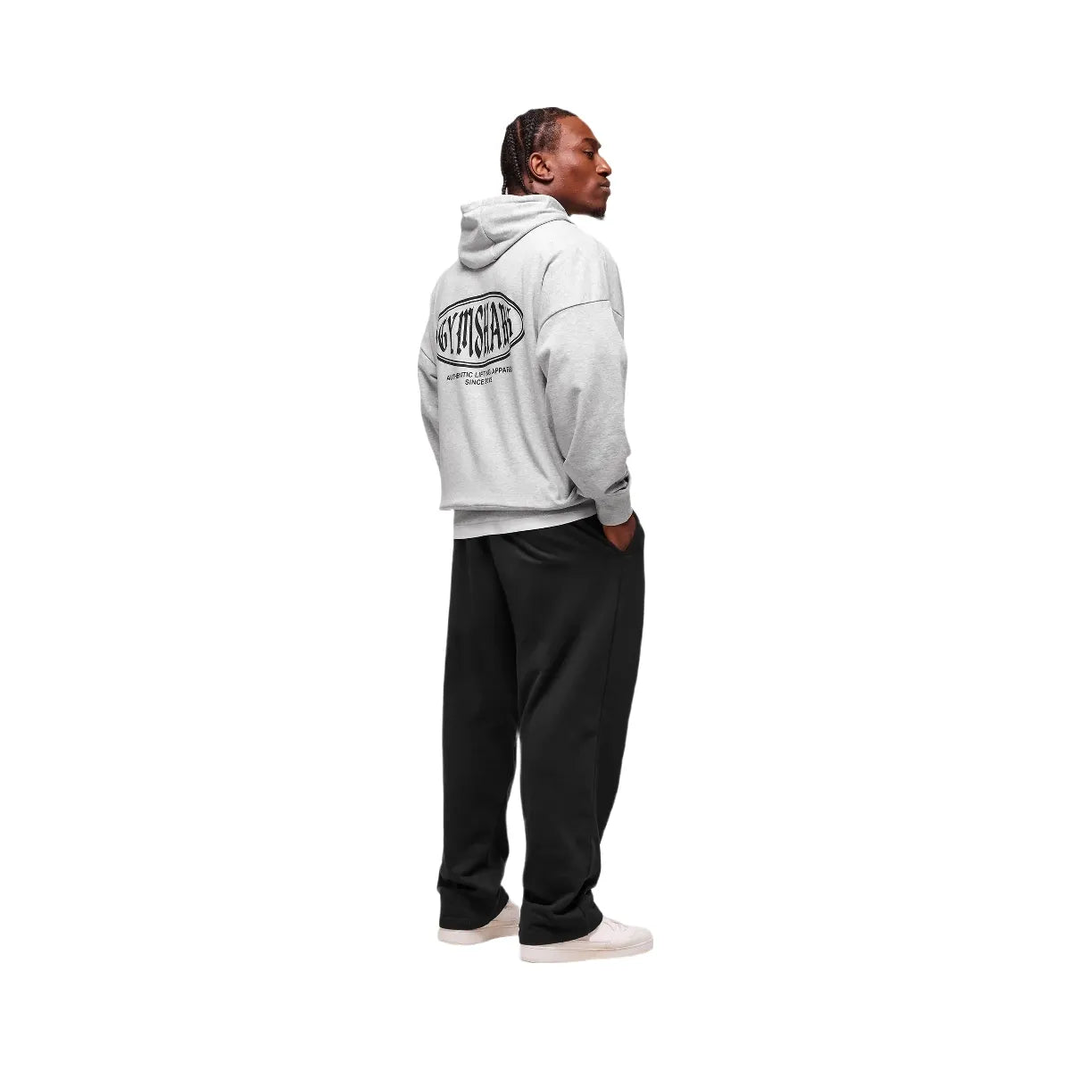 Gymshark Authentic Lifting Apparel Hoodie - Light Grey Core Marl