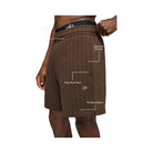 Alo Men's 7" Pinstripe Short - Espresso Pinstripe