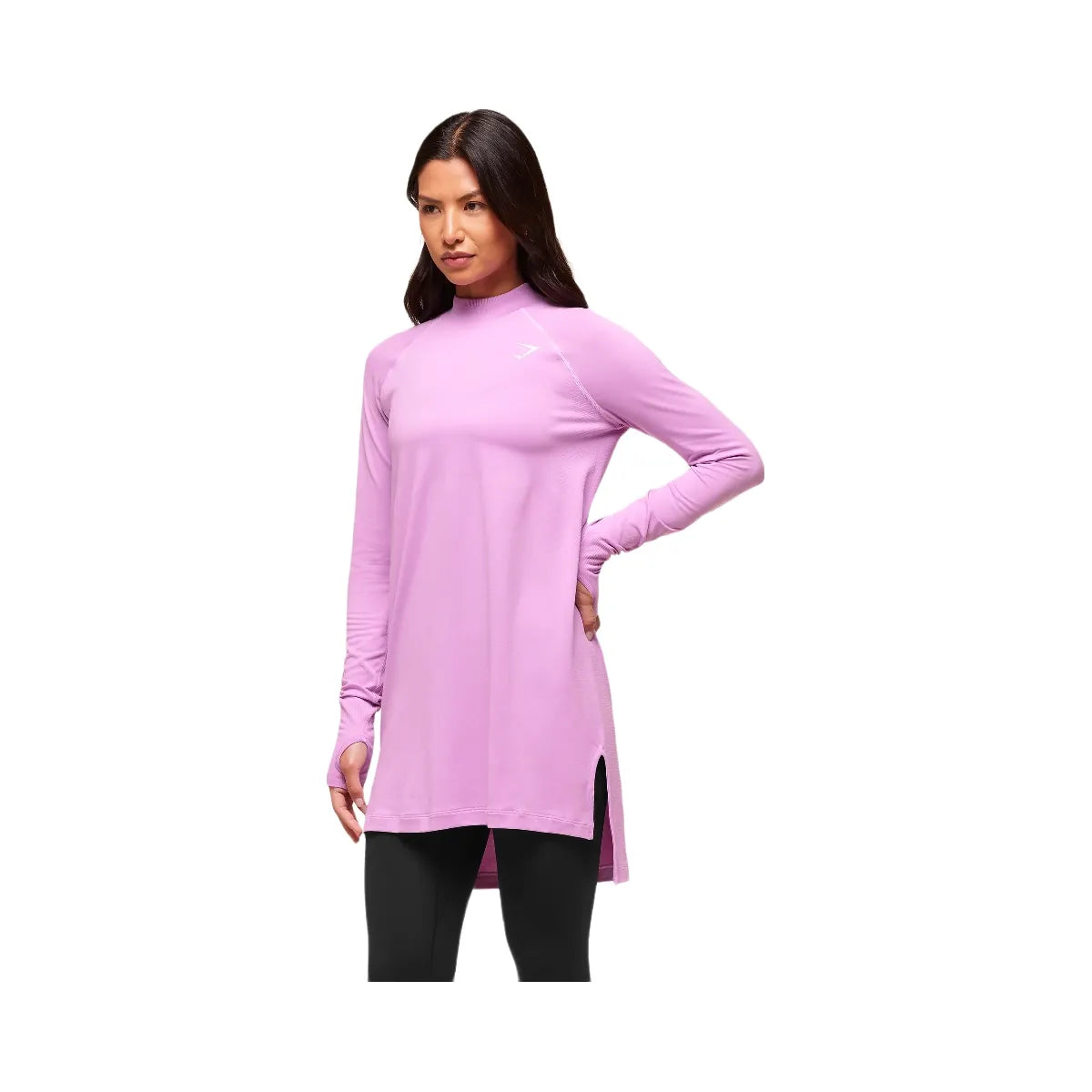Gymshark Vital Long Line Top - Sour Pink Marl