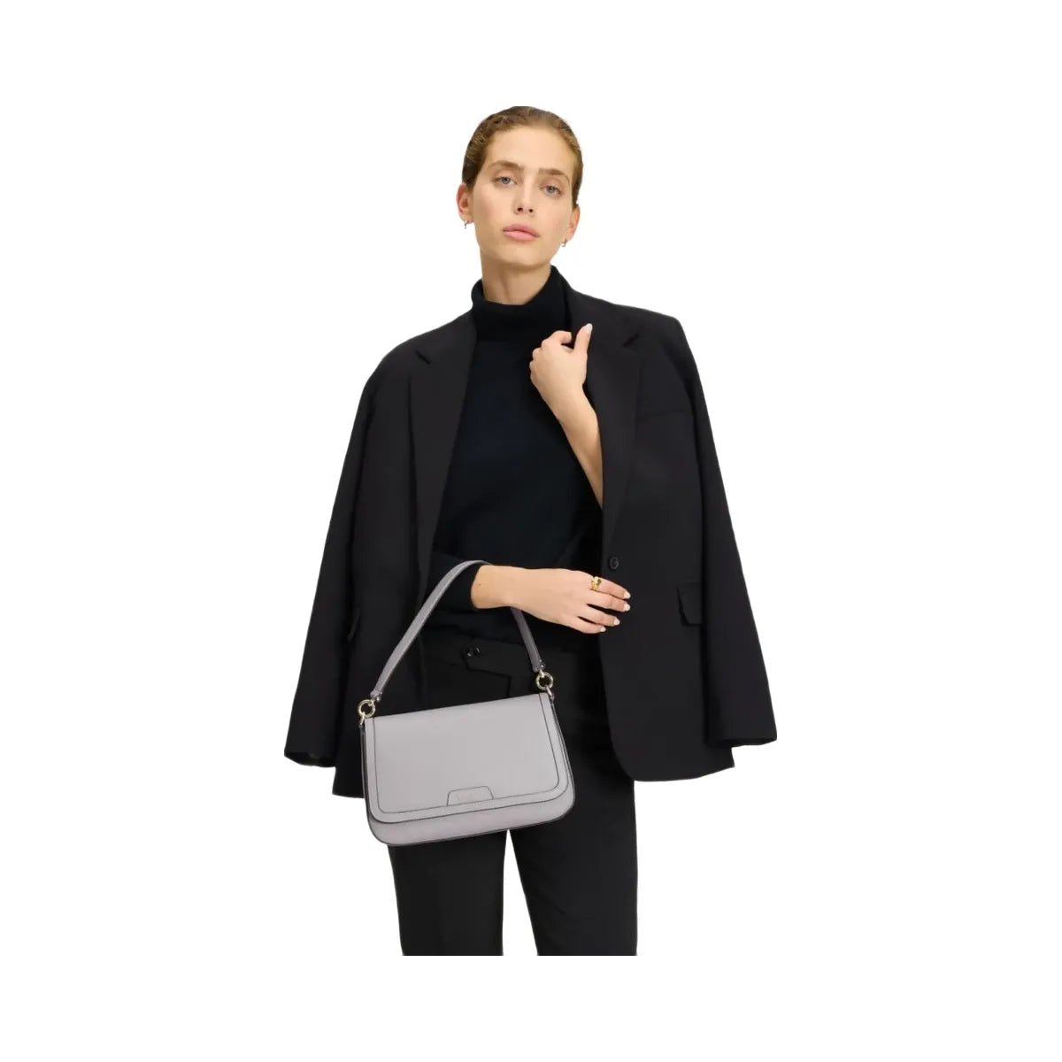 Kate Spade Hudson Convertible Flap Shoulder Bag Mountain Grey