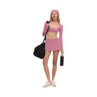 Alo Women's Softsculpt Precision Long Sleeve Bra - Pink Wild Rose