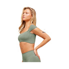 Gymshark Soft Sculpt Cap Sleeve Bralette - Unit Green