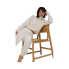 Alo Women's Waffle Weekend Escape Mock Neck Long Sleeve - Ivory