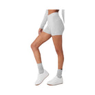 Alo Women's Alolux High-Waist Me Time Short - Athletic Heather Grey