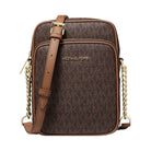 Michael Kors Jet Set Travel Medium Logo Crossbody Bag Brown