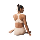 Alo Women's Airlift Advantage Racerback Bra - Macadamia