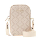 Kate Spade Flower Phone Crossbody Dark Beige Multi