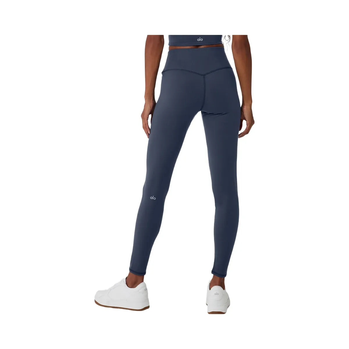 Alo Women's Airbrush Winter Warm High-Waist Nocturne Legging - Navy