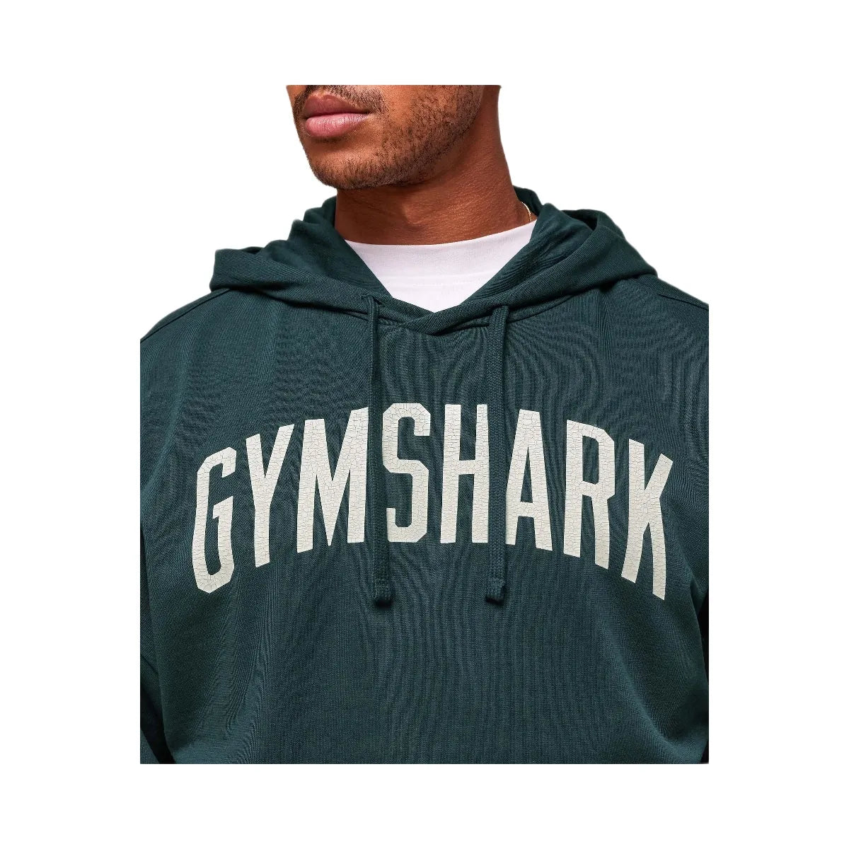 Gymshark Worn Graphic Hoodie - Deep Petrol Blue