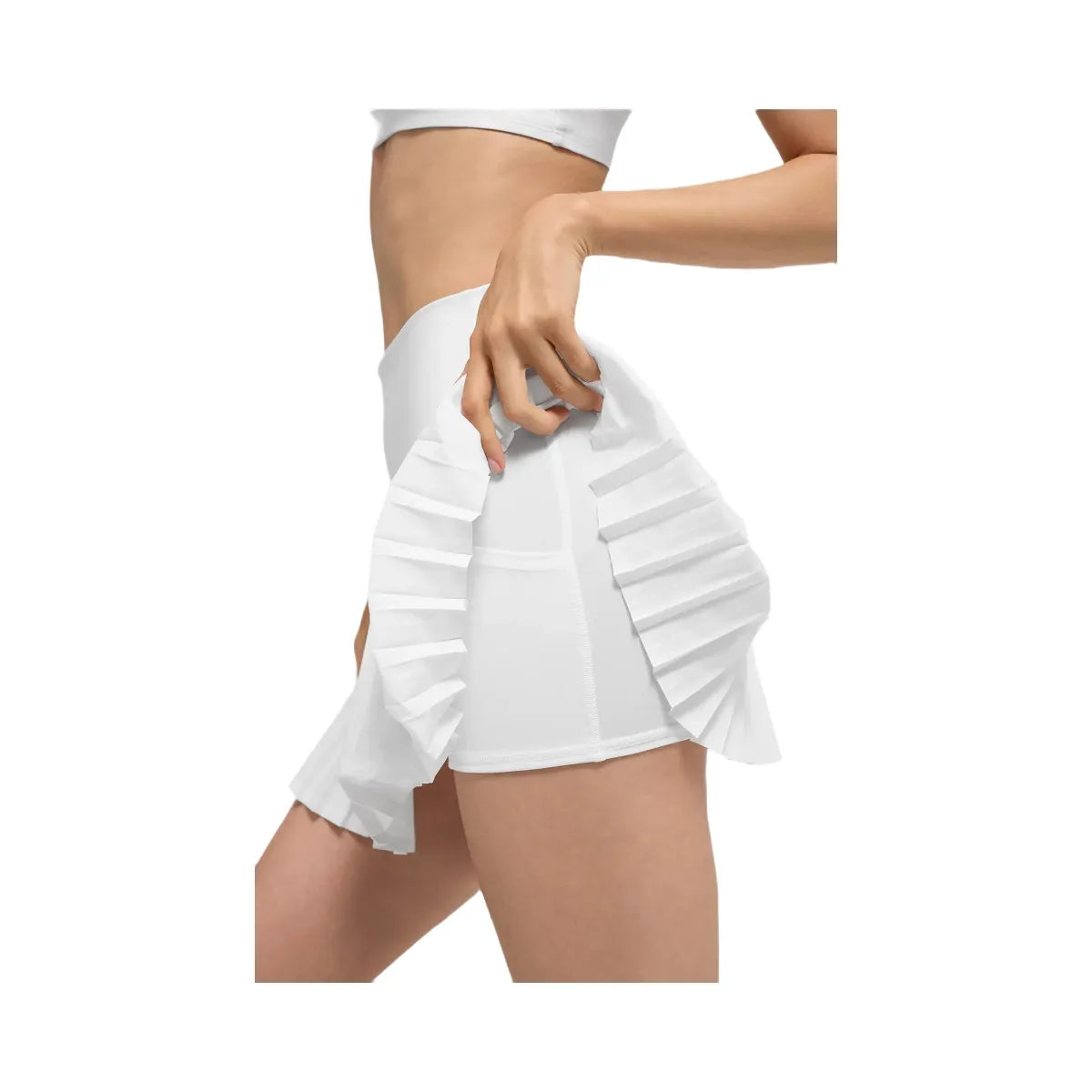 Alo Women's Grand Slam Tennis Skirt - White