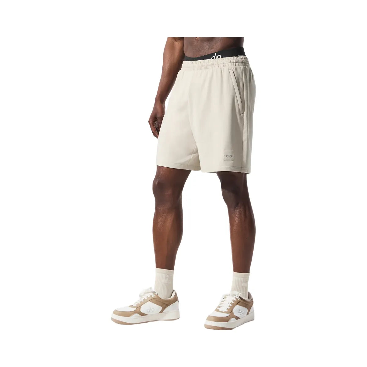 Alo Men's 7" Double Take Short - Bone
