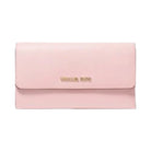 Michael Kors Jet Set Travel Crossgrain Leather Tri-Fold Wallet Powder Blush