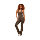 Gymshark Vital Soft Flared Leggings - Espresso Marl