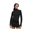 Alo Women's Denim Knit Backless Long Sleeve - Black/Anthracite