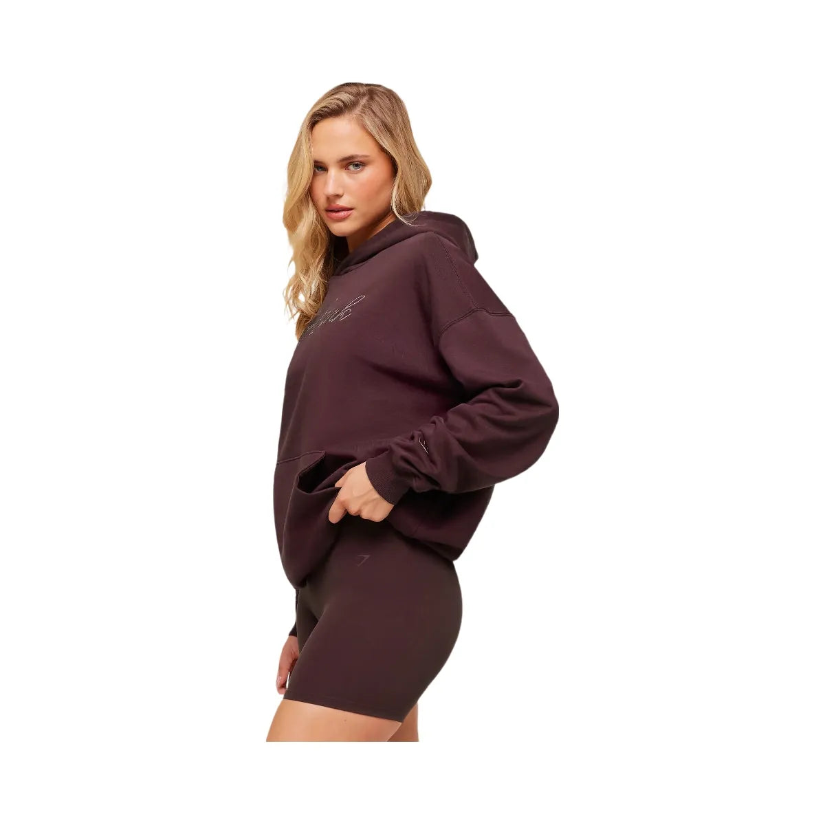 Gymshark All Seasons Graphic Hoodie - GS Cherry Purple