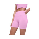 Alo Women's 5" Seamless Ribbed Favorite Short - Candy Heart Pink