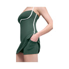 Alo Women's Airbrush Streamlined Dress - Clover Green/White