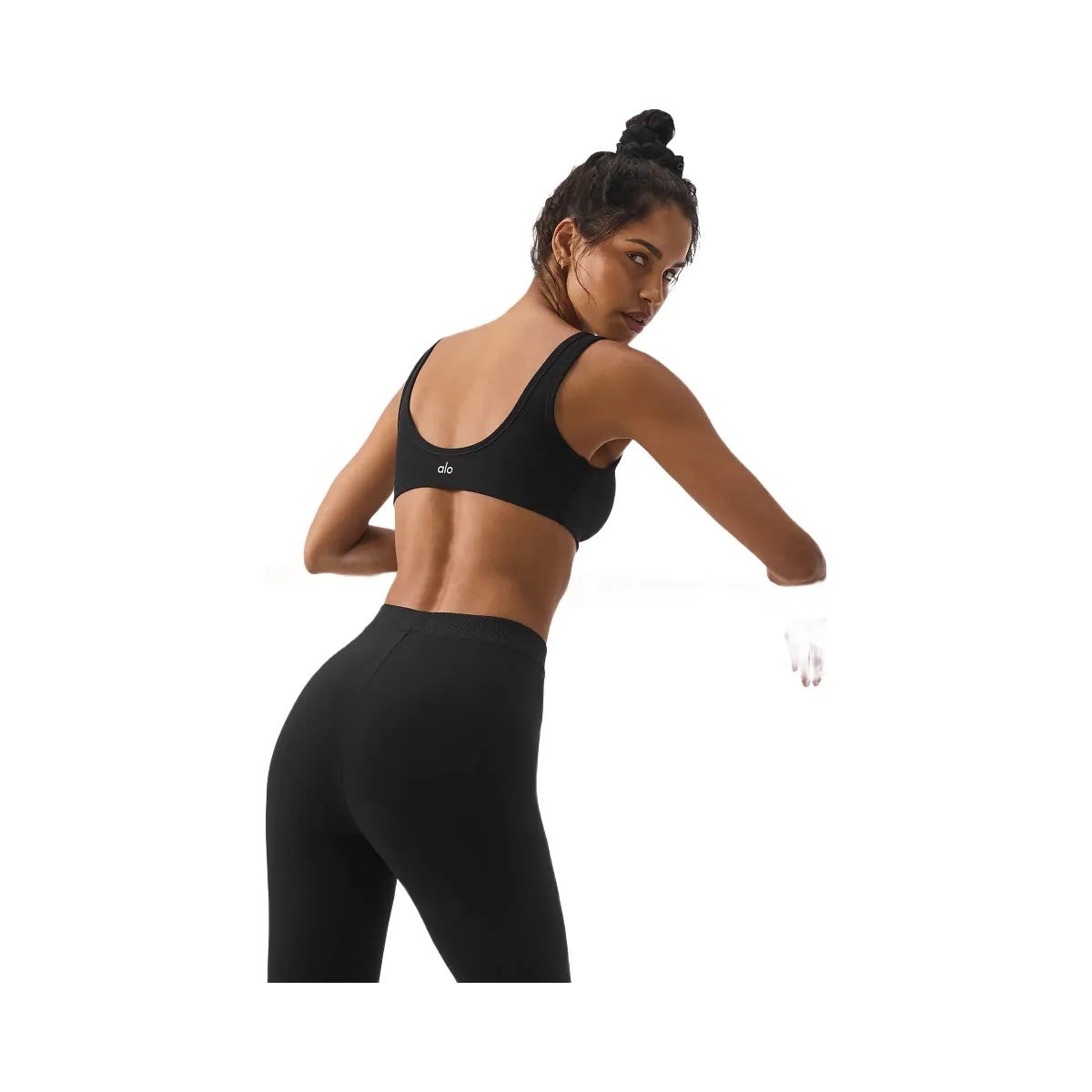 Alo Women's Alosoft Center Stage Bra - Black