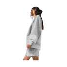 Alo Women's Make Waves Crew Neck Pullover - Athletic Heather Grey Tonal