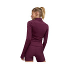 Alo Women's Airlift Winter Warm Radiant Full-Zip Jacket - Burgundy
