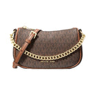 Michael Kors Carmela Small Signature Logo Convertible Crossbody Bag Brown