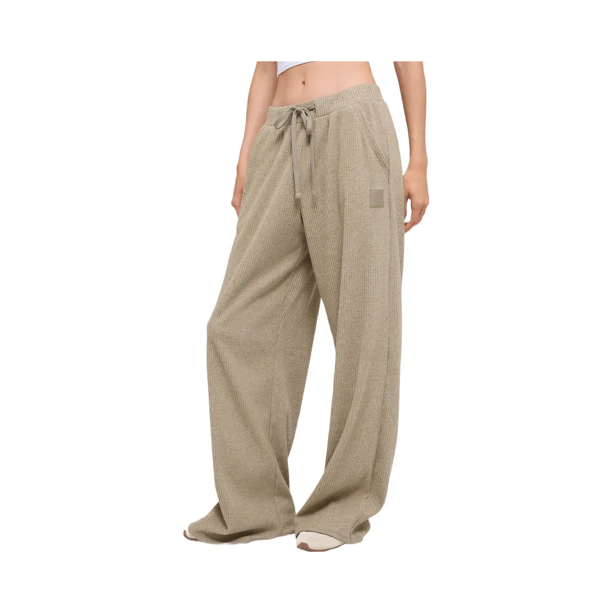 Alo Women's Muse Wide Leg Pant - Gravel Heather