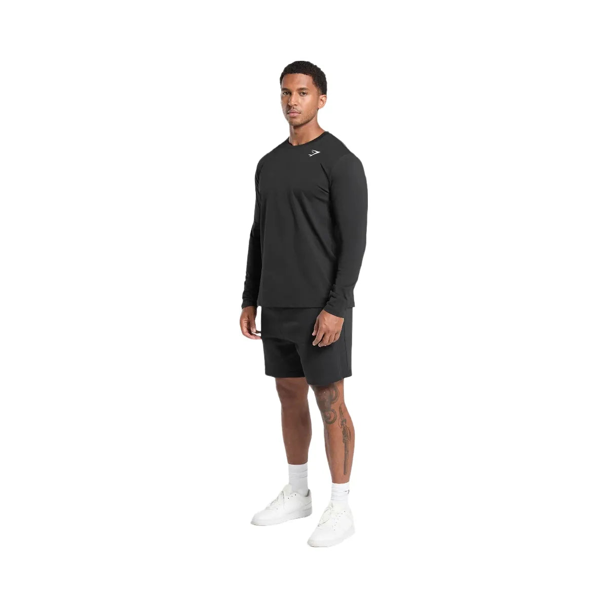 Gymshark Crest Long Sleeve T-Shirt - Black