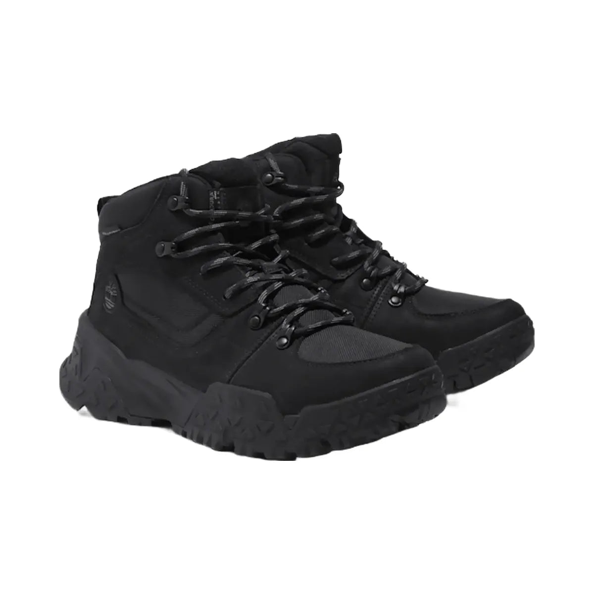 Timberland Motion Scramble Mid Lace-Up Waterproof Hiker Black Nubuck Men'S