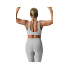 Alo Women's Alosoft Center Stage Bra - Athletic Heather Grey
