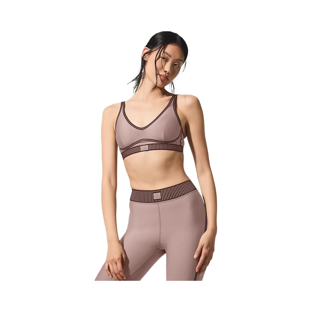 Alo Women's Airlift Line Up Bra - Taupe