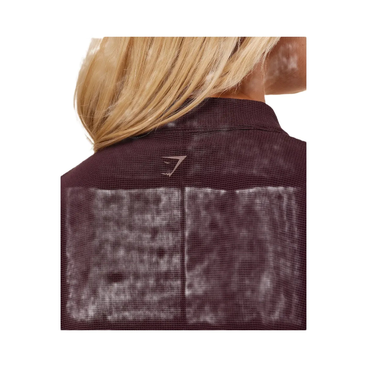 Gymshark Waffle Midi Zip Up Jacket - Cherry Purple