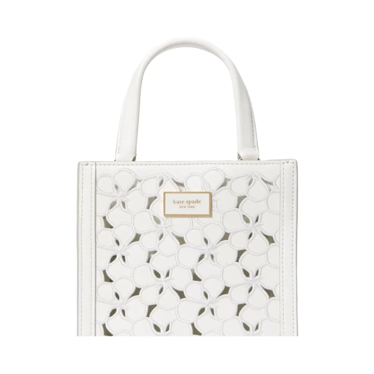 Kate Spade Manhattan Eyelet Mini Tote True White