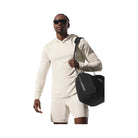 Alo Men's Conquer Reform Long Sleeve With Hood - Bone