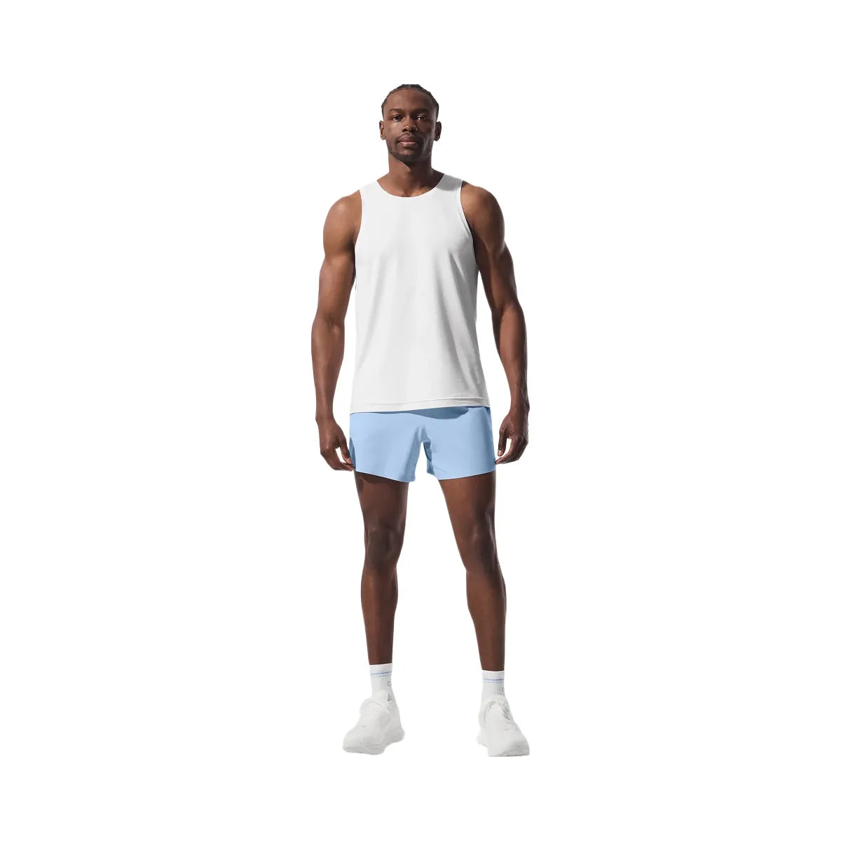 Alo Men's 5" Adapt Running Short - Seashell Blue