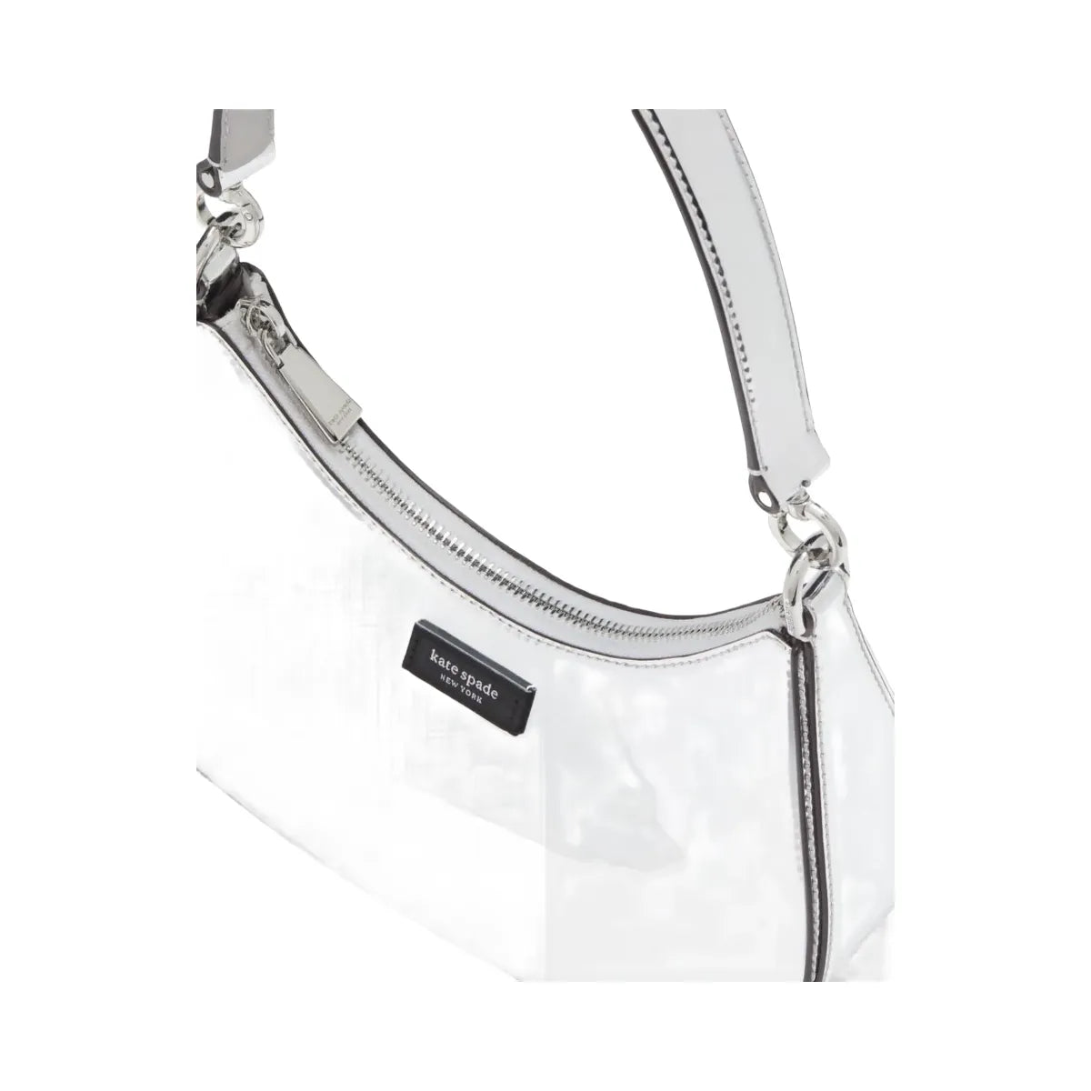 Kate Spade Sam Icon Metallic Small Convertible Crossbody Silver