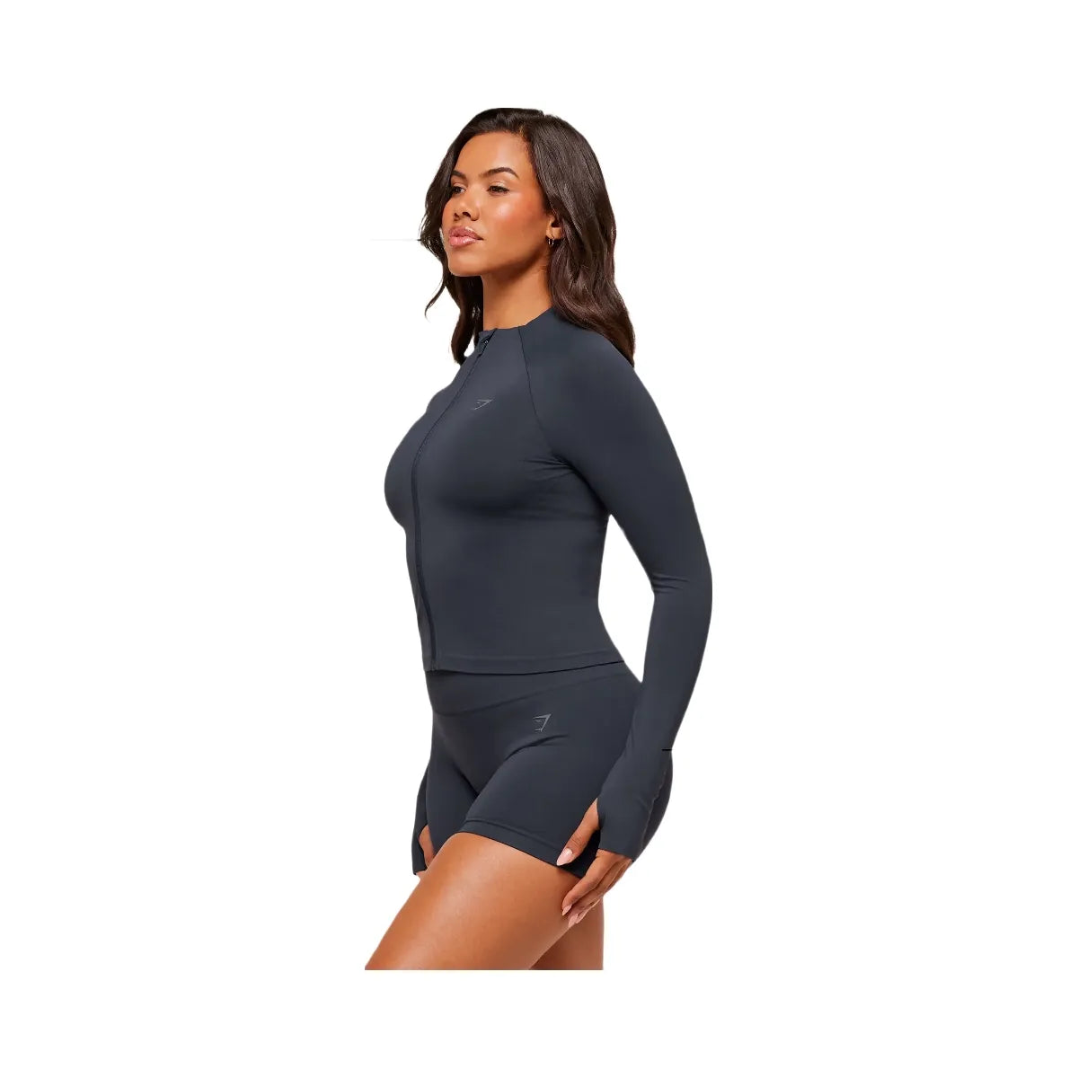 Gymshark Soft Sculpt Zip Up Jacket - Heavy Blue