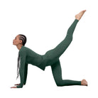 Alo Women's Airbrush Winter Warm High-Waist Nocturne Legging - Clover Green