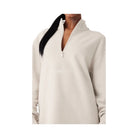 Alo Women's Renown Heavy Weight 1/4 Zip - Bone