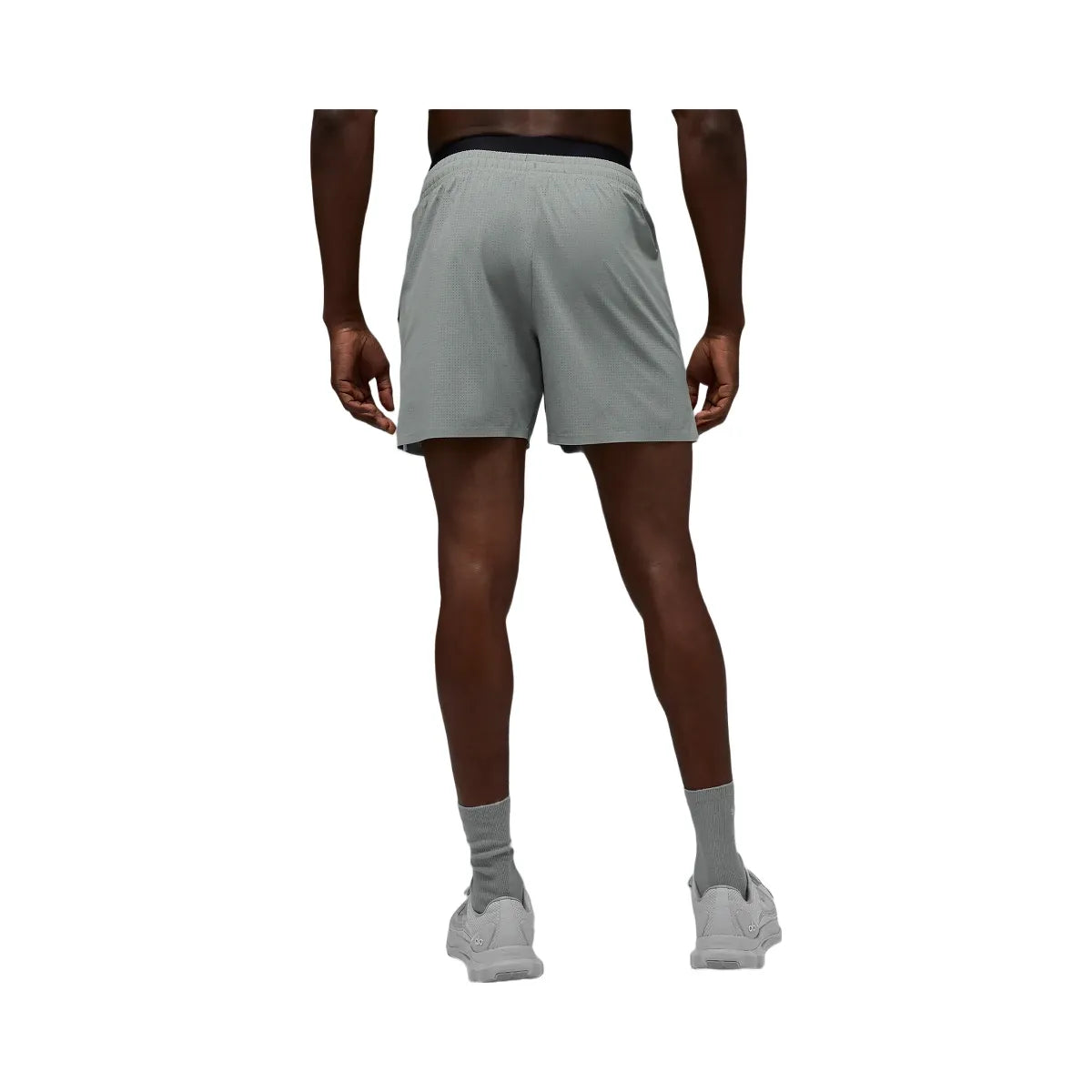 Alo Men's 5" Traction Running Short - Lunar Grey