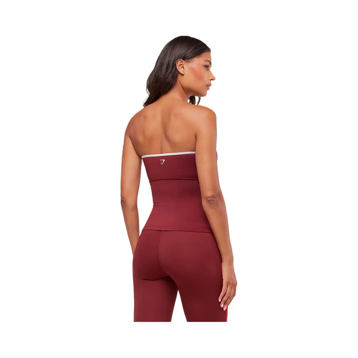 Gymshark Piping Bandeau With Shelf - Sets Red/Carmine Red/Soft White