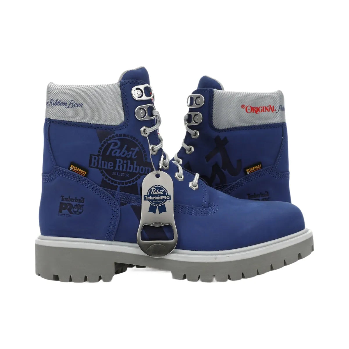 Timberland Pro 6" Soft Toe Work Boot Pabst Blue Ribbon Blue Nubuck