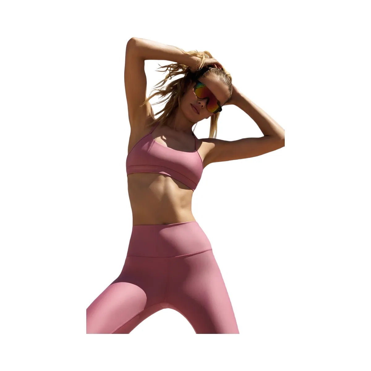 Alo Women's Airlift Intrigue Bra - Pink Wild Rose