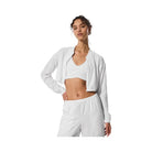 Alo Women's Cropped Breezy Full-Zip Cover Up - White