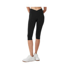 Alo Women's Airbrush V-Cut Define Capri - Black