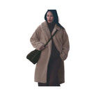 Alo Women's Oversized Sherpa Trench - Chai Latte