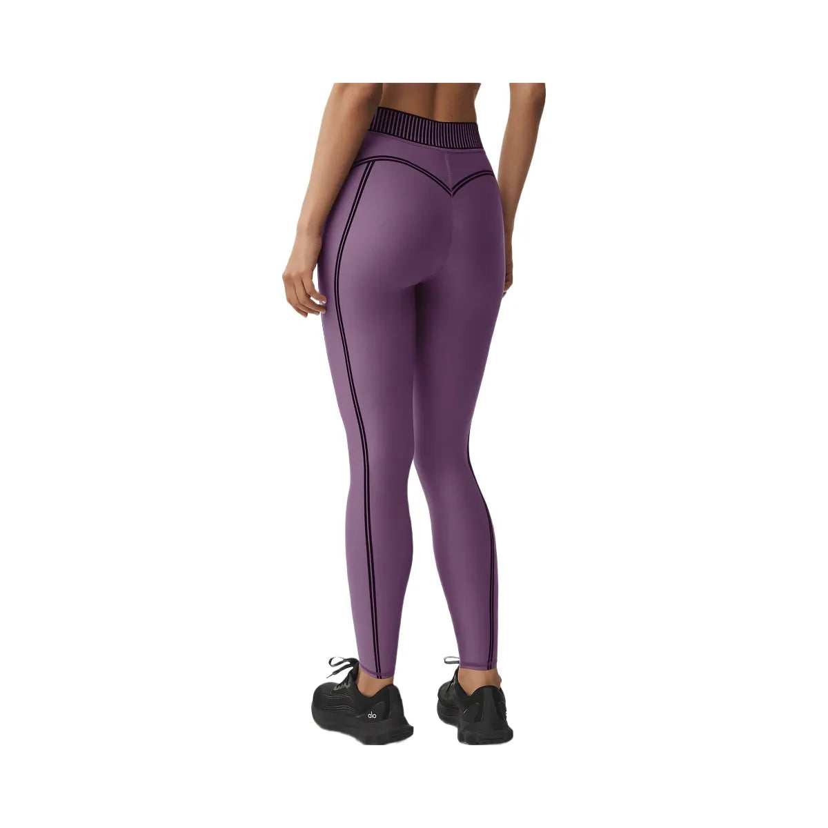 Alo Women's Airlift High-Waist 7/8 Line Up Legging - Plum Kiss