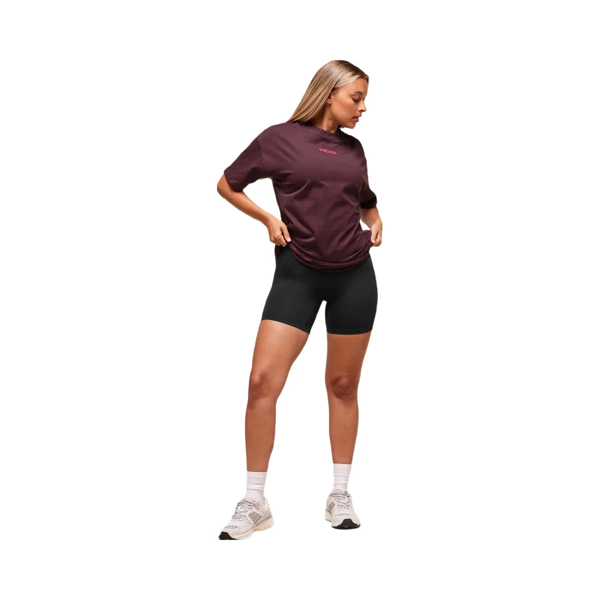 Gymshark Block Oversized T-Shirt - Cherry Purple
