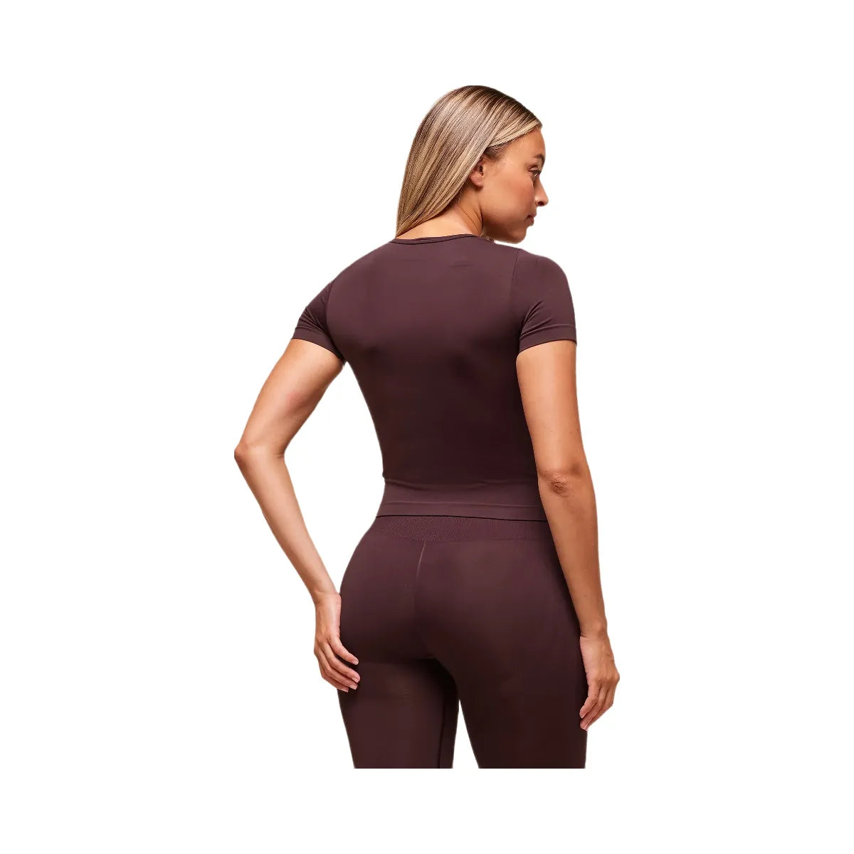 Gymshark Everyday Seamless Tight Fit Crew Neck Tee - Cherry Purple